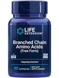 Aminoácidos de Cadena Ramificada (BCAAs) Life Extension, leucina, isoleucina, valina, Promueve la Recuperación Muscular, Sin Gluten, No OGM, 90 - imagen 1