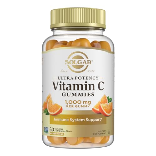 Gomitas de Vitamina C Solgar para Adultos 1,000mg - Apoyo al Sistema Inmunológico, Sabor Naranja, Veganas y Sin Gluten, 60 Porciones, 2g de Azúcar - imagen 2