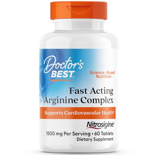 Doctor's Best Arginina Complejo de Acción Rápida - Suplementos de L Arginina para Hombres y Mujeres, Apoya Niveles de Óxido Nítrico y Salud - imagen 1