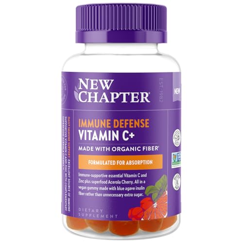 Gomitas de Vitamina C+ New Chapter – 35% Menos Azúcar, Fuente Excelente de Vitamina C, 2 Gomitas Diarias para Inmunidad, Sabor Cítrico, Veganas, 60ct - imagen 3