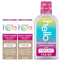 Paquete de Pasta de Dientes Hello Unicorn Sparkle con Flúor y Enjuague Bucal Unicorn Splash con Flúor, Sin Alcohol, Sabor Natural a Chicle - imagen 1