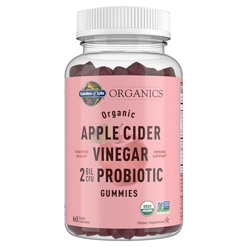 Gomitas Probióticas de Vinagre de Manzana Garden of Life USDA Orgánico, 2 Mil Millones CFUs, Vitamina B12 Vegana, No GMO, Digestión e Inmunidad - imagen 4
