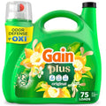 Detergente Líquido para Ropa Gain Plus, Limpio y Fresco, Con Oxi, Aroma Original, 99 fl oz, Rinde para 75 Lavados - imagen 1