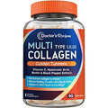 Colágeno Multi Peptidos con Cúrcuma Dorada, Vitamina C, Biotina y Ácido Hialurónico, Suplementos para Piel, Cabello y Uñas, 90 Cápsulas - imagen 1