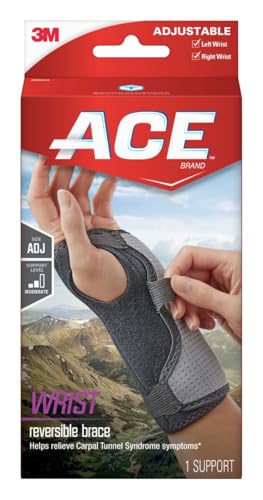 Faja de Muñeca Reversible ACE para Soporte de Muñeca Sore, Débil e Lesionada, Transpirable, Talla Única para la Mayoría - imagen 4