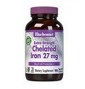Suplemento de Hierro Chelado Extra Fuerte Bluebonnet Nutrition 27 mg, 90 Cápsulas Vegetales, Libre de Soja, Gluten, Lácteos y No Transgénico - imagen 1
