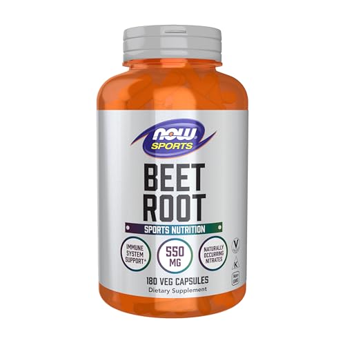 NOW Foods Sports, Raíz de Betabel Veg, Nutrición Deportiva, Soporte al Sistema Inmunológico*, 550 MG, Nitratos Naturales, 180 Cápsulas Veganas - imagen 5