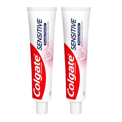 Pasta Dental Colgate Sensitive Protección Diaria, Paquete Combo de 160g (80g X 2), Ideal para Dientes Sensibles y Encías Saludables, Prevención de - imagen 2