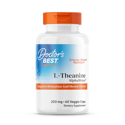 Doctor's Best L-Theanine 200mg - Suplemento Vegano para Hombres y Mujeres, Apoyo para la Calma y el Enfoque, Reduce el Estrés - 60 Cápsulas Veganas - imagen 4