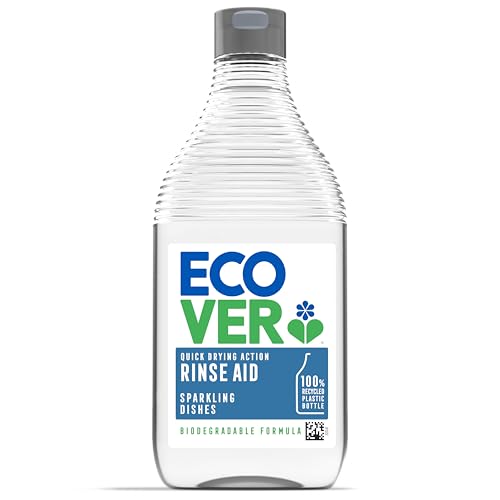 Ecover Abrillantador para Lavavajillas, Platos Brillantes y Secado Rápido, Limpieza Superior, Paquete de 1, 450ml - imagen 3