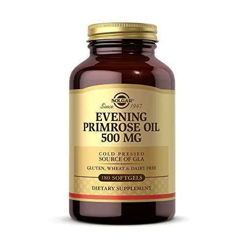 Aceite de Onagra Solgar 500 mg, 180 Cápsulas Blandas - Promueve la Salud de la Piel y Cardiovascular - Apoyo Nutricional para Mujeres - Sin Gluten, - imagen 1