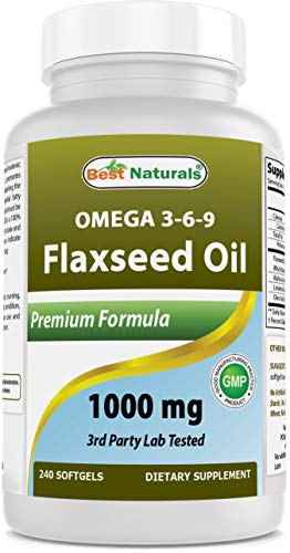 Aceite de Linaza Best Naturals 1000 mg 240 Softgels - Omega-3-6-9 para la Salud del Corazón - imagen 3