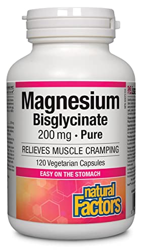 Suplemento de Magnesio Bisglicinato Natural Factors - Apoyo a la Salud Integral - Fortalece Huesos - 120 Cápsulas Vegetarianas (120 Porciones) - imagen 3