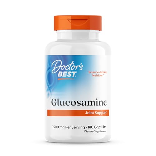 Suplemento de Glucosamina Doctor's Best para Hombres y Mujeres - 1500mg por 2 Cápsulas, Apoyo para la Salud Articular, Libre de Gluten, No GMO, 180 - imagen 4