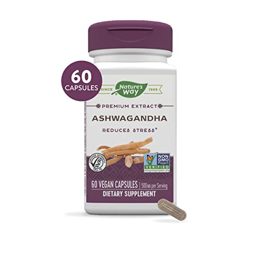 Ashwagandha de Nature's Way, 500 mg por porción, 60 Vcaps (El empaque puede variar) - imagen 1