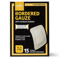 Venda de 15 apósitos adhesivos estériles Medline con borde, 4 x 5 y almohadilla de 2 x 2.5 - imagen 1