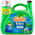 Detergente Líquido para Ropa Gain Plus, Oxi, Aroma Waterfall Delight, 99 fl oz, 75 Cargas, Limpieza y Frescura - imagen 1