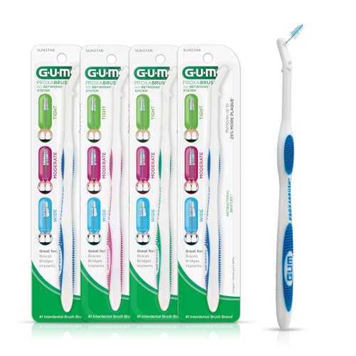 Recargas de Mango Permanente GUM Proxabrush – Compatibles con Cepillos Interdentales Go-Betweens para Remoción de Placa, Cuidado de Frenos e - imagen 6