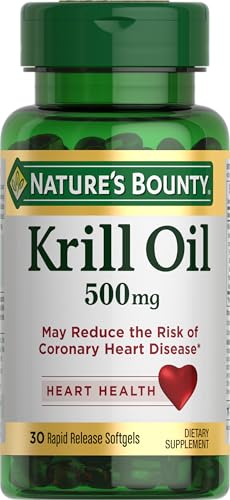Aceite de Krill Nature's Bounty, Salud del Corazón, Suplemento Dietético, 500mg, Cápsulas Blandas de Liberación Rápida, 30 piezas - imagen 3