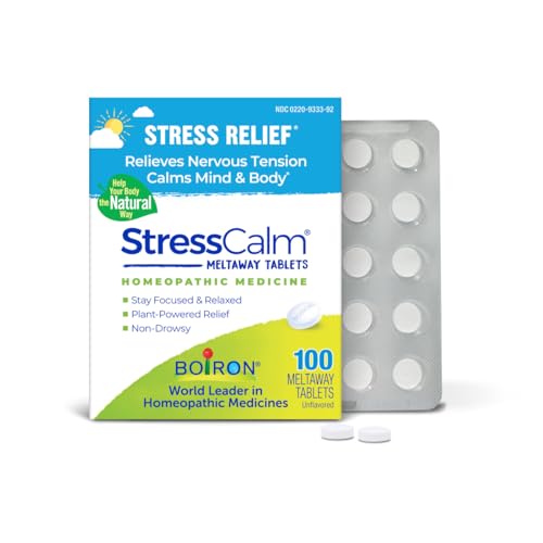 Tabletas Boiron StressCalm - 100 piezas para aliviar el estrés, ansiedad, nerviosismo, irritabilidad y fatiga - Tabletas de disolución rápida para el - imagen 5