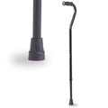 Bastón Bariátrico Medline de Acero Alto con Mango Offset, Ajustable 37-48, Capacidad de 500 lbs, Ideal para Lesiones en Pies y Piernas, Negro - imagen 1
