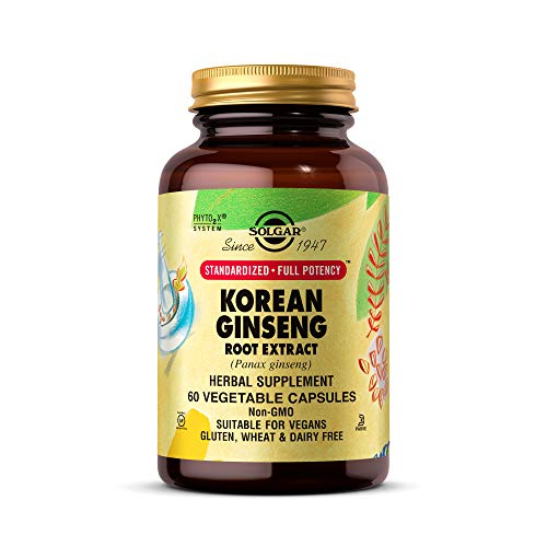 Extracto de Raíz de Ginseng Coreano Solgar, 60 Cápsulas Vegetales - Apoyo Inmunológico - Estándar, Potencia Completa - No Transgénico, Vegano, Sin - imagen 3