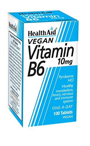 Health Aid Vitamina B6 (Pyridoxina HCl) 10mg 100 Tabletas - imagen 4