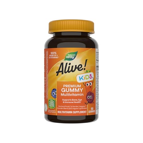Multivitamínico Gummy Premium para Niños Nature's Way Alive!, Sin Gluten, Hecho con Pectina, 90 Gomas - imagen 4