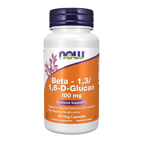 Suplementos NOW Foods, Beta 1,3/1,6-D-Glucano 100 mg con Hongos Maitake, 90 Cápsulas Veganas - imagen 2