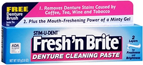 Pasta Limpiadora para Dentaduras Fresh 'N Brite, 3.80 oz., Paquete de 4 - imagen 3