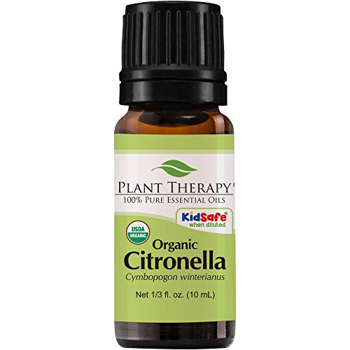 Aceite Esencial Orgánico de Citronela Plant Therapy 10 mL (1/3 oz), 100% Puro, Certificado Orgánico por USDA, Aromaterapia Natural para Plagas y - imagen 6