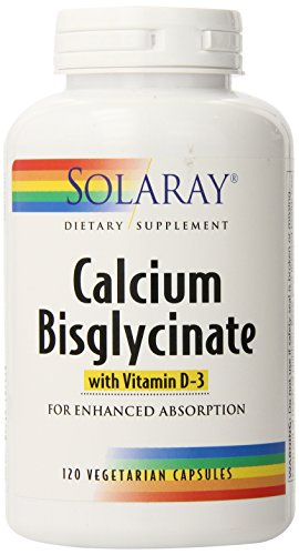 Suplemento de Calcio Bisglicinato SOLARAY 1000 mg para Mujeres y Hombres - Calcio con Vitamina D3, Apoyo para Huesos y Dientes, Cápsulas Queladas, - imagen 2