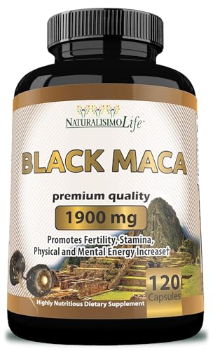 Maca Negra Orgánica 1,900 mg por Porción - Energía Natural Peruana para Hombres y Mujeres - 120 Cápsulas - imagen 6