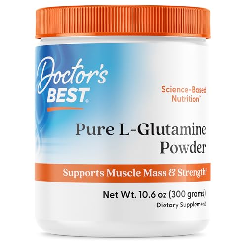 Doctors Best Suplemento en Polvo de L-Glutamina Pura para Hombres y Mujeres - 5g de L-Glutamina por Porción, Apoyo a Aminoácidos, Masa Muscular y - imagen 2