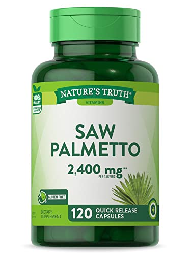 Extracto de Saw Palmetto de Nature's Truth | 120 Cápsulas | Suplemento No Transgénico y Libre de Gluten - imagen 5