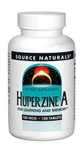 Source Naturals Huperzina A para Aprendizaje y Memoria, 100 mcg - 120 Tabletas - imagen 1