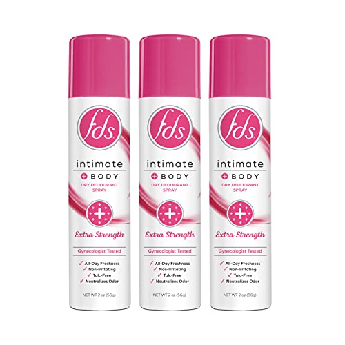 Desodorante Íntimo FDS en Spray, Extra Fuerte, 2 oz (Paquete de 3) - Spray Femenino para Frescura y Protección contra Olores, pH Equilibrado, Libre - imagen 2