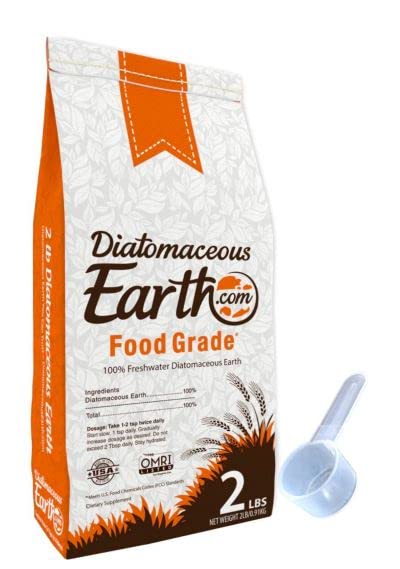 Tierra de Diatomeas 2 Lbs Grado Alimenticio - 100% Orgánico y Natural - Polvo Diatomáceo Seguro para Humanos y Niños - Incluye Cucharada Gratis - imagen 1