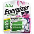 Baterías Recargables AA Energizer, Baterías Universales AA Pre-Cargadas, Paquete de 4 - imagen 1