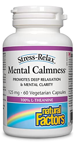 Natural Factors Stress-Relax Suntheanine L-Theanine 125 mg, Apoyo Nocturno para el Estrés, 60 Cápsulas - imagen 4