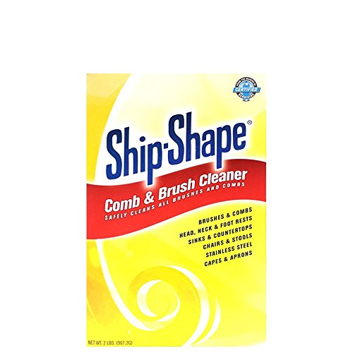 Limpiador Profesional de Peines y Brochas Ship-Shape (2 lbs) – Polvo Limpiador de Brochas de Cabello Resistente – Elimina Color, Aceites y Residuos - imagen 3