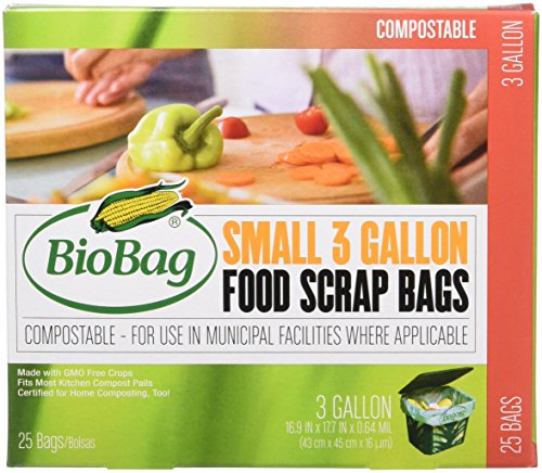 BioBag: Bolsas Compostables Certificadas para Residuos de Comida, 3 Galones, 25 piezas (paquete de 3) - imagen 2