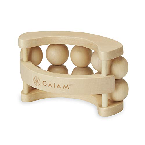 Gaiam Rodillo de Masaje Relax - Masajeador de Madera Portátil para Cuerpo Completo: Espalda, Cuello, Pies, Pantorrillas, Piernas, Brazos | Alivio de - imagen 2
