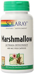 Cápsulas de Raíz de Malvavisco SOLARAY 480 mg - Soporte Herbal Calmante con Raíz de Malvavisco Completa - Alto en Fibra Soluble, Vegano, No GMO, - imagen 1