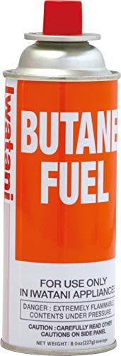Canastilla de Combustible Butano Iwatani BU-6 de 8 Onzas para Estufas y Antorchas Portátiles, Recarga de Gas Butano, Color Rojo - imagen 5