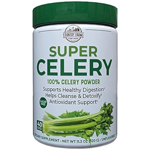 Country Farms Super Celery Powder, 100% Polvo de Apio, Apoya la Digestión Saludable, Desintoxicación y Antioxidantes, 40 Porciones, 11.3 Onzas - imagen 2