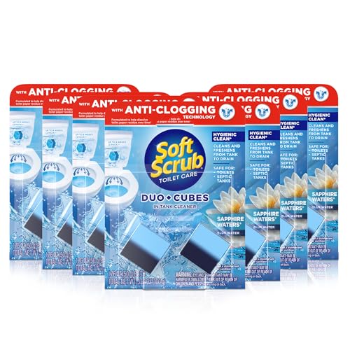 Limpiador de Inodoro Soft Scrub DuoCubes, 2 piezas, Aguas Zafiro (Paquete de 7) - imagen 5
