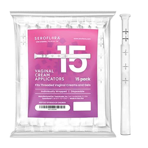 Aplicadores Desechables de Crema Vaginal Seroflora - Compatibles con Premarin, Estrace, Preseed y la mayoría de geles y cremas OTC - Punta cómoda, - imagen 3