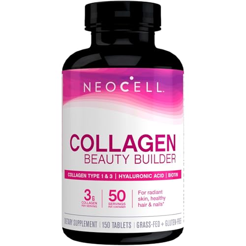 NeoCell Collagen Beauty Builder | 150 Tabletas | Péptidos Bioactivos de Pastoreo | Con Biotina y Ácido Hialurónico | Suplemento para Piel Radiante y - imagen 6