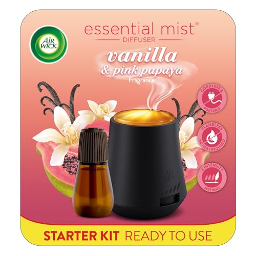 Kit de Inicio Air Wick Essential Mist (Difusor + Recarga) con Aceites Esenciales de Vainilla y Papaya Rosa - imagen 4